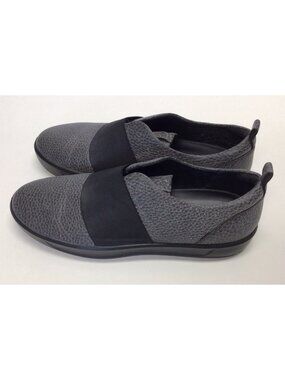 ECCO Women's Soft 7 Slip on Sneakers Size 42 EU US 11 Gray Leather Lightweight